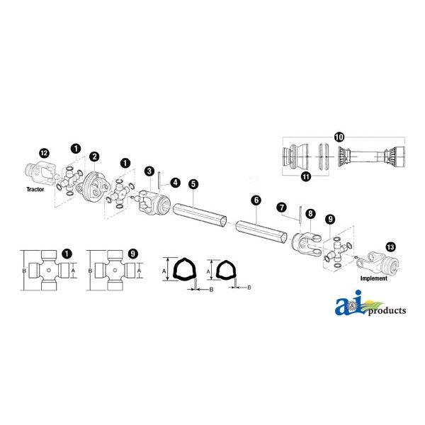 Safety Shield, 650 CV Series, 38 5/32" Tube Length, 48" Compressed Length 44" x9" x9"